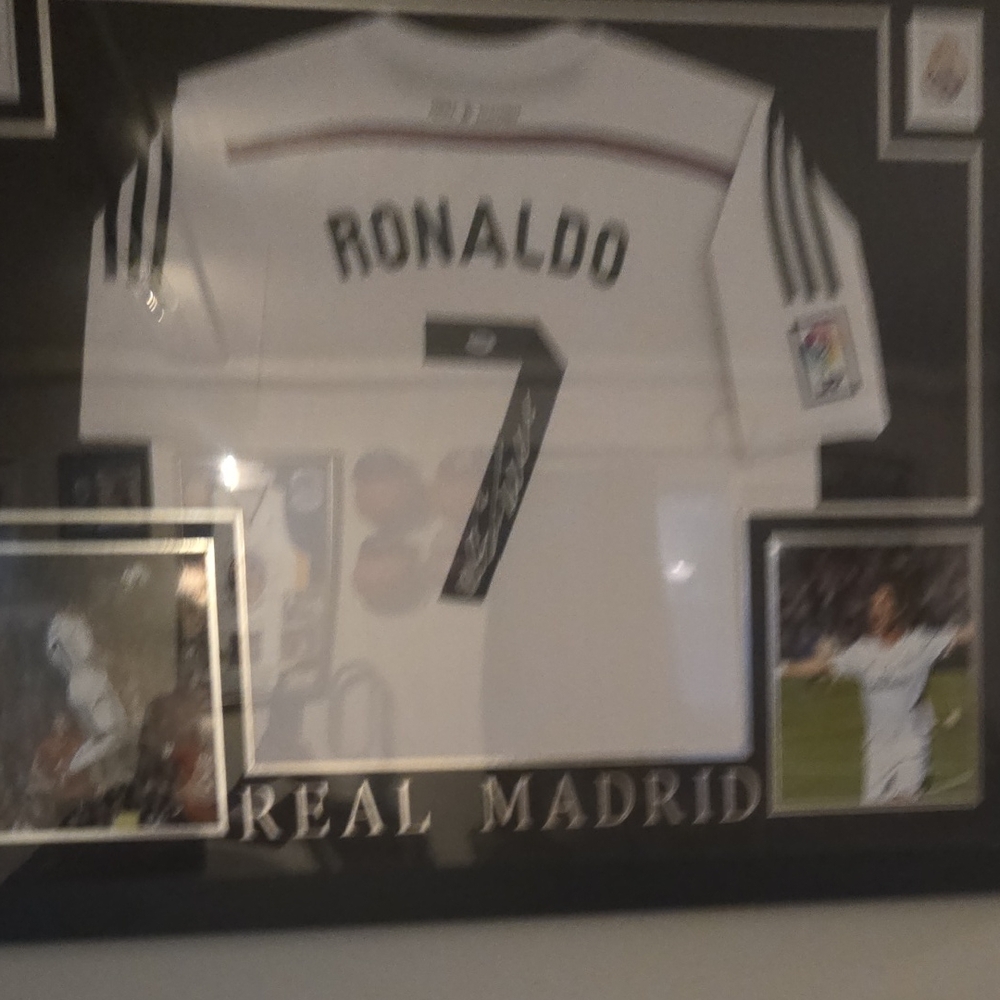 Framed Jersey Wall Art - Black and White